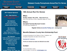 Tablet Screenshot of delcorunforheroes.com